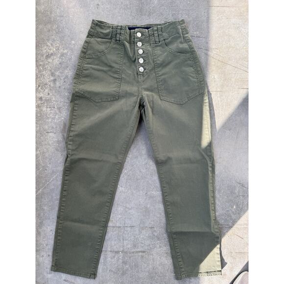 Veronica Beard Arya Strait Highrise 27 Green - Picture 3 of 9